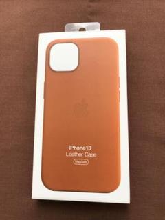 Apple純正iPhone 13 レザーケース　ゴールデンブラウン