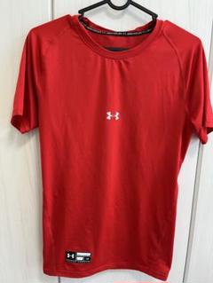 Under Armour レッド クルーネック Tシャツ L