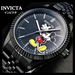 ◆Disney◆INVICTA/ミッキーマウス/ブラック/限定品/メンズ腕時計 送料無料 】INVICTA Disney インビクタ ディズニー メンズ腕時計