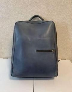 未使用級 希少色 マザーハウス スクエア バックパック リュック レザー 青 Yokaze Backpack M – マザーハウス 公式サイト