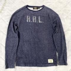 新品未使用RRL R.R.Lロゴ 前V トレーナー ネイビー　Mサイズ RRL - RRL ダブルアールエル スウェット XS 紺 【古着】【中古