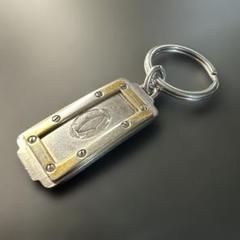 カルティエ☆チャーム　キーホルダー☆925 シルバー×ss☆ヴィンテージ Cartier カルティエ キーホルダー キーリング レディース ロゴ