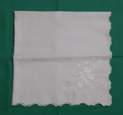 未使用 刺繍ハンカチ ブライダル クラシクスザスモールラグジュアリスカーフのサムネイル