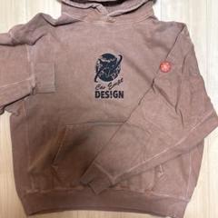 C.E cavempt ブラウン パーカー ロゴ入り　XL