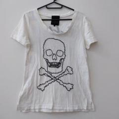 Rockism スカルプリント 半袖Tシャツ