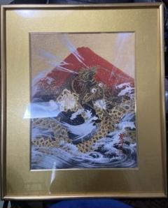 赤富士に昇り龍 06号   あいはら友子 赤富士に昇り龍 6号 あいはら友子 - メルカリ