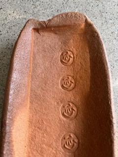 小西陶蔵の備前焼長方形皿