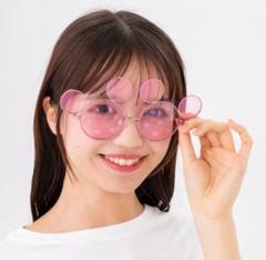 美品　ミッキー耳付きピンクサングラス Disney - 新作 : ディズニーサングラスの通販 by aaa's shop