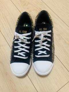 【即納】 CONVERSE オールスター 25cm 限定品美品 本革 ヒョウ柄 靴