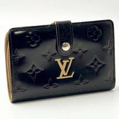 美品 ルイヴィトン ポルトモネビエ ヴェルニマット ヴィエノワ 財布 LOUIS VUITTON ルイ ヴィトン Wホック財布 三つ折り財布