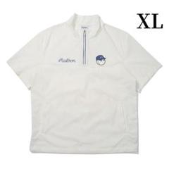 白M マルボンゴルフ ジャケット 半袖 シャツ malbon golf メンズ マルボンゴルフ ジャケット 半袖 シャツ malbon golf メンズ 白M