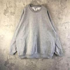 Y264古着　スウェット　グレー　無地　90s Y2K