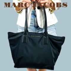 MARC JACOBS 黒 ナイロン トートバッグ ビジネスバッグ A4対応