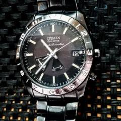 CITIZEN エコドライブ H416-S045355 ソーラー 電波時計