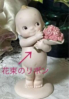 ローズオニール　キューピー　フラワーアレンジポット　陶人形　置物　N　5275 ローズオニール キューピー フラワーアレンジポット 陶人形 置物