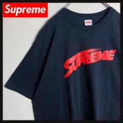 【美品‼︎】シュプリーム　ビッグロゴ入り定番カラーTシャツ　希少XLサイズ　紺