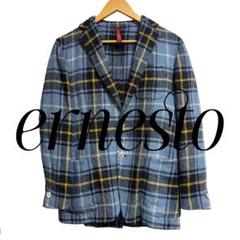 美品 エルネスト ernesto チェック柄 テーラードジャケット