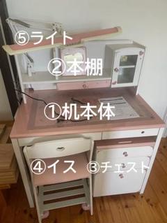 定価70000円！機能性抜群デスク、チェスト2点セット