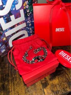 DIESEL チェーンブレスレット バックルデザイン