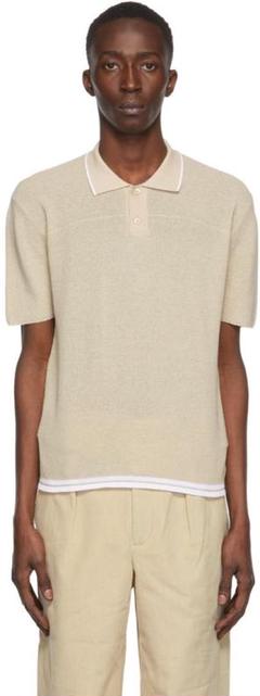 【jacquemus】Le Polo nocio ポロシャツ ベージュ xs JACQUEMUS Le Polo Nocio コットンブレンド ポロシャツ 半袖