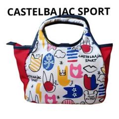 カステルバジャックスポーツ 総柄 ゴルフ ナイロン ミニバッグ カラフル 派手