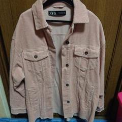 ZARA ピンクコーデュロイジャケット