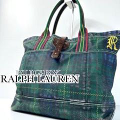 超希少品！rugby Ralph Lauren パッチワークトート RALPH LAUREN ラルフローレン インディゴ パッチワーク トート