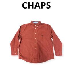 【US古着】CHAPS ビッグサイズ　チェック長袖シャツ　XXL