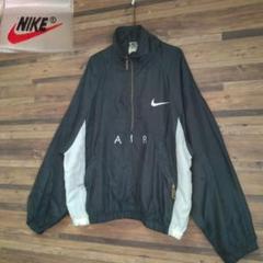 【希少デザイン】90s NIKEナイロンジャケットトラックジャケット黒白グレー NIKE 90s 銀タグ 白タグ ナイロンジャケット ロゴ刺繍 ロゴ刻印