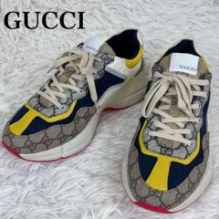【美品✨】GUCCI グッチ ライトン GG柄 スニーカー 7.5 美品✨】GUCCI グッチ ライトン GG柄 スニーカー 7.5 - メルカリ