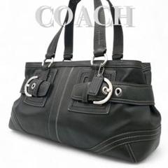 coach archive leather handbag soho 肩掛け 黒