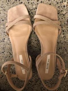 SLOBE IENA　サンダル　クロスストラップ　ヒール　23㎝