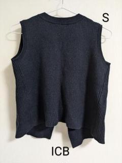 新品✨ICBトレンチジレノースリーブベルト付きネイビー大きめXXL