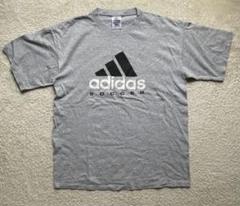 90s アディダス adidas ヴィンテージTシャツ　USA製　XL グレー