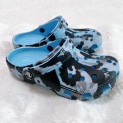 クロックス　キッズ　19cm（C13）クロスライト　カモグラフィック