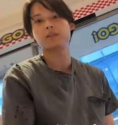 【セール】ダメージポケットTシャツ L(海外L) ブルーグレー 松村北斗