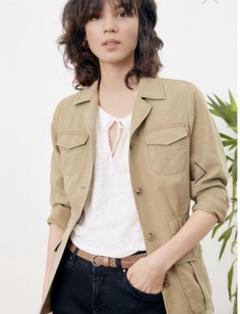 COMPTOIR DES COTONNIERS リネンブレンドジャケット　36のサムネイル