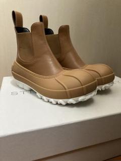 ステラマッカートニー ソックスブーツ レースアップ ベージュ 厚底 ロゴ Stella McCartney STELLA McCARTNEY ステラマッカートニー