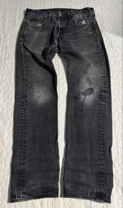 levi'sリーバイス　501グレー ダメージ加工ストレートデニム　W32L32 2025年最新】リーバイス501 w32の人気アイテム - メルカリ