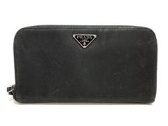 PRADA(プラダ) 長財布 - 黒 ナイロン