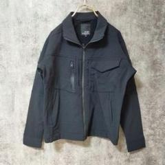【新品】フルジップ ブルゾン ジャケット アウター ストレッチ ブラック SS