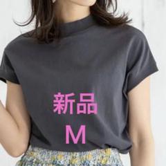 新品★コーエン★USAコットンリピT★フレンチスリーブ★ダークグレー★М★