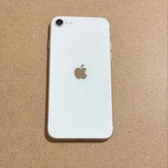 【極美品】iPhone ＳＥ　第3世代　ホワイト　大容量　128GB 極美品】iPhone SE3（第3世代）128GB 大容量バッテリー100% SIM