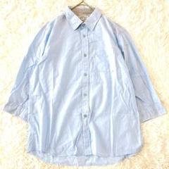 ペーパーバッグ 【XL】7分袖シャツ ブラウス　メンズ ゆったり　大きいサイズ