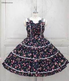【保障できる】 メタモルフォーゼ fluffy cherryフリルティアードJSK＋ヘッド コスプレ衣装