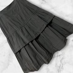 美品 [HIROKO KOSHINO] 中綿 ロングスカート Aライン ブラック 美品 [HIROKO KOSHINO] 中綿 ロングスカート Aライン ブラック