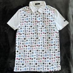 Burberry ネイビー ポロシャツ モノグラム 美品