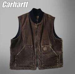 Carhartt ダックベスト　鬼フェード　M 古着ボロboro 中古・古着通販】CarHartt (カーハート) ダックベスト ブラック