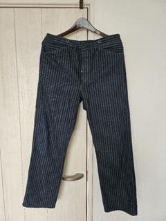 RRL ストライプワークパンツ 名作】RRL “Black Striped Work Trouser” 31 ブラック