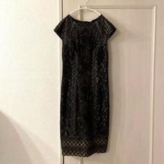 【激レア】新品未使用　TADASHISHOJI ワンピース　ドレス　スパンコール 大きいサイズ レディース □花柄レーススパンコールドレス